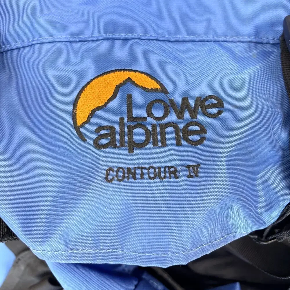Lowe Alpine Backpack Contour IV Blue Classic 90Lx15 Hiking Frame Camping Pack